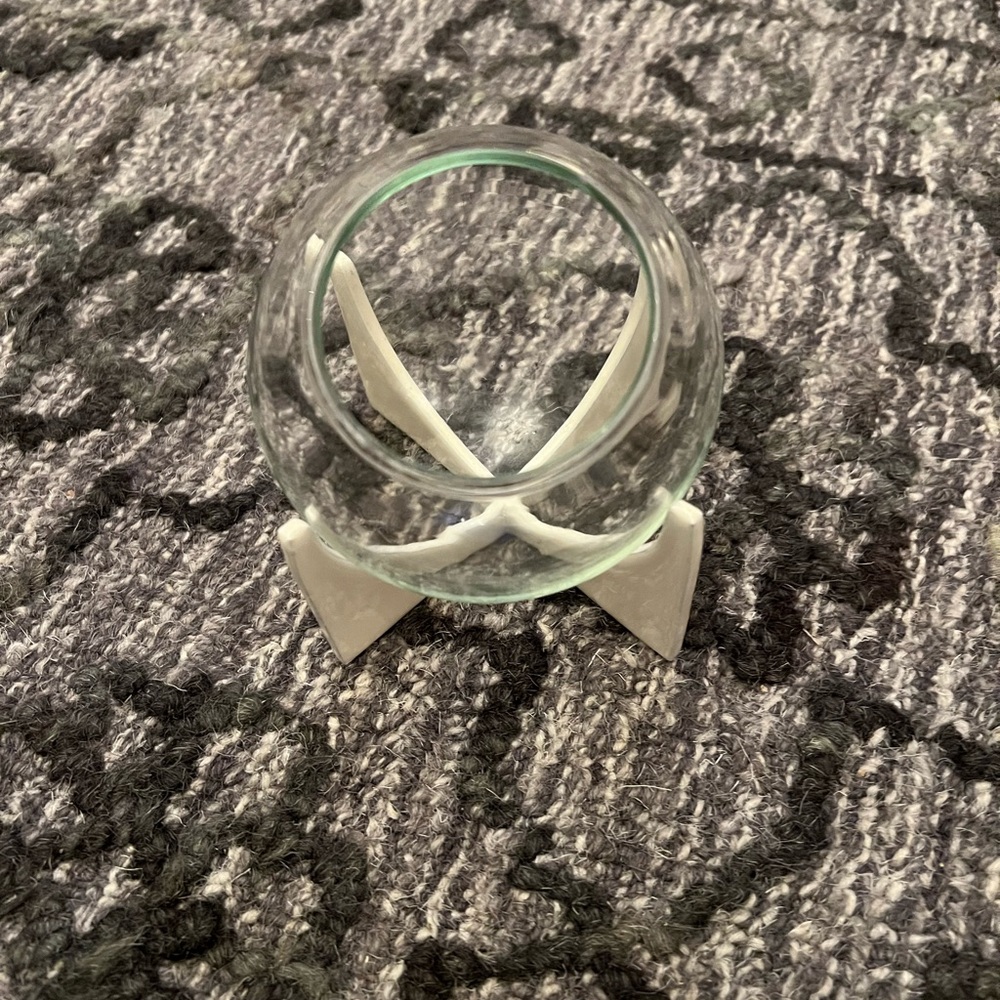 West elm mini terrarium with stand